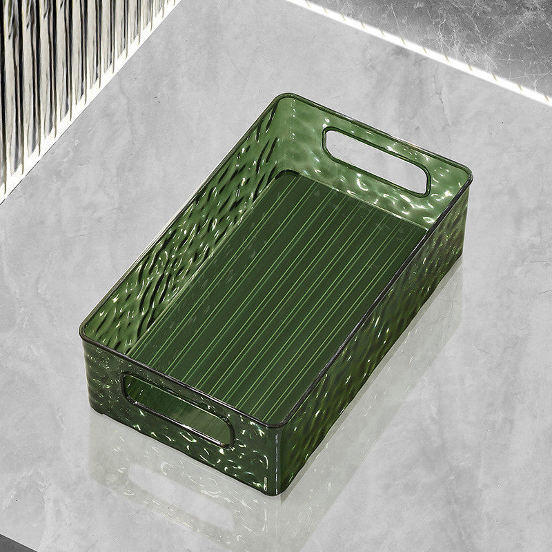 Shopclassyshop Acrylic Tray organizer desktop Stackable glacier pattern cosmetics dresser miscellaneous storage box