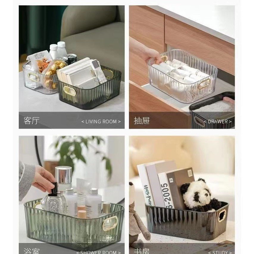 Shopclassyshop cosmetics face mask skin care organizer products sundries acrylic dorm office storage basket
