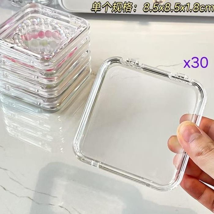 Transparent acrylic Individually pack bracelet Organizer storage box dust-proof Crystal beads crystal bracelet jewelry box