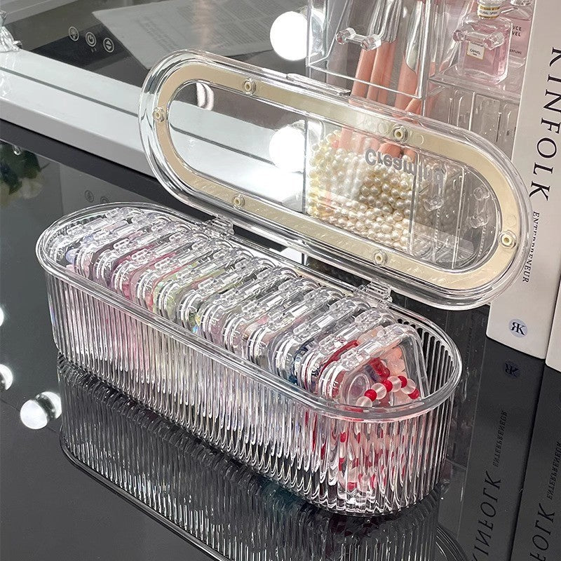 Shopclassyshop Transparent acrylic jewelry crystal Bracelet Box organiser storage box anti-oxidation portable