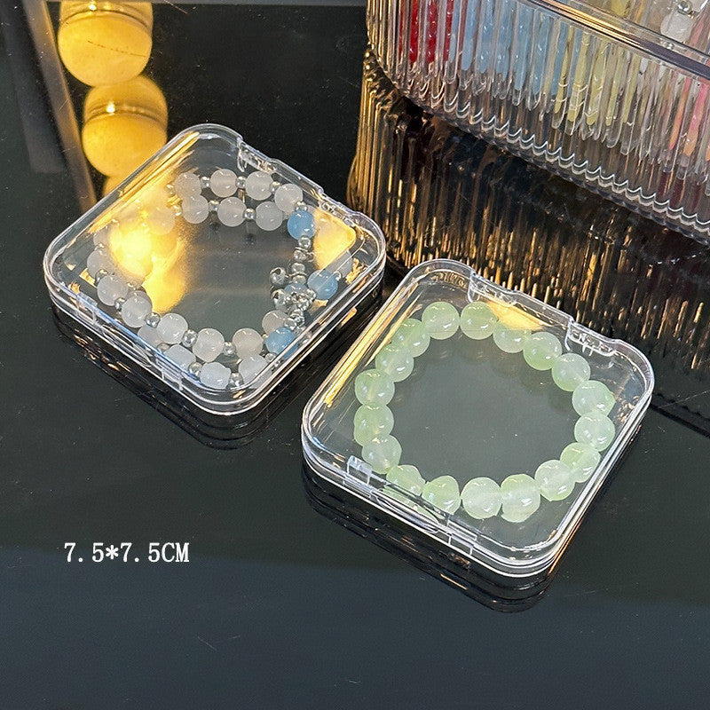 Shopclassyshop Transparent acrylic jewelry crystal Bracelet Box organiser storage box anti-oxidation portable