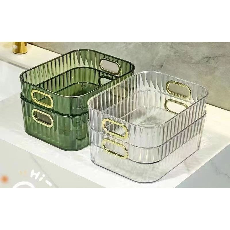 Shopclassyshop cosmetics face mask skin care organizer products sundries acrylic dorm office storage basket