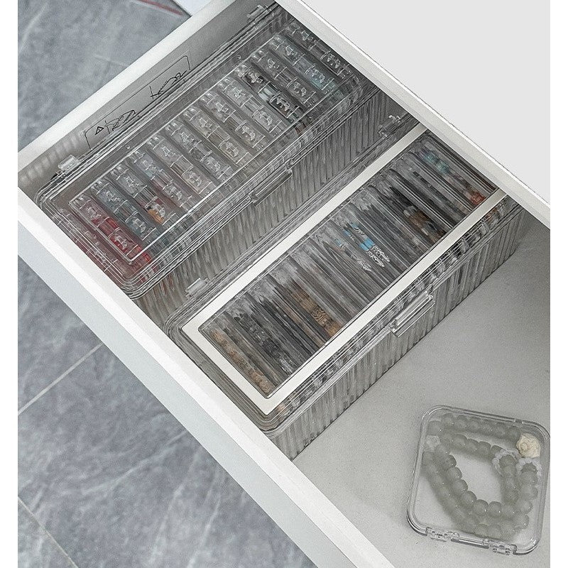 Shopclassyshop Transparent acrylic Individually bracelet Organizer storage box dustproof glass beads crystal bracelet jewelry box