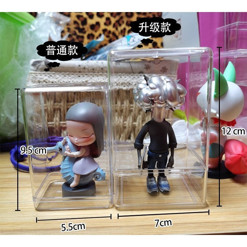 Shopclassyshop Acrylic Transparent display box fits jasmine Molly doll, figure blind box stackable Pop mart