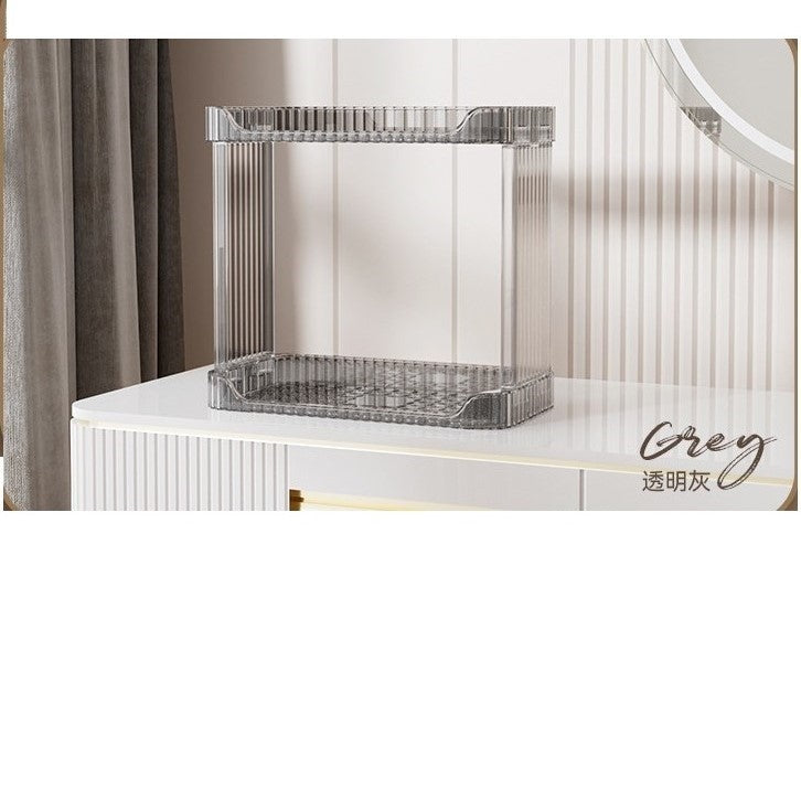 Shopclassyshop Acrylic Skin Care Products Organizer box double-layer desktop Bathroom washstand cosmetics storage box