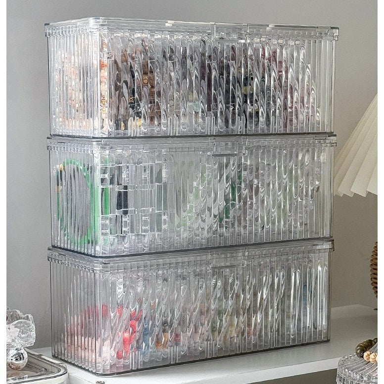 Shopclassyshop Transparent acrylic Individually bracelet Organizer storage box dustproof glass beads crystal bracelet jewelry box