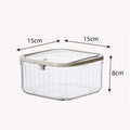 Shopclassyshop Acrylic Automatic Lid-opening Desktop Storage Bucket for Small Cute Desktop Items