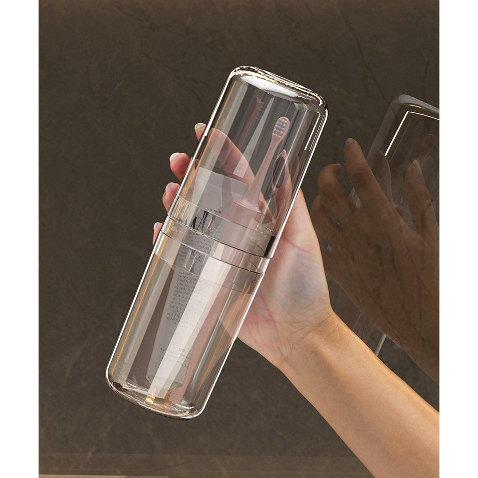 Shopclassyshop Travel Toiletries Organizer storage cups kit portable toothbrush storage couples 3 in 1p