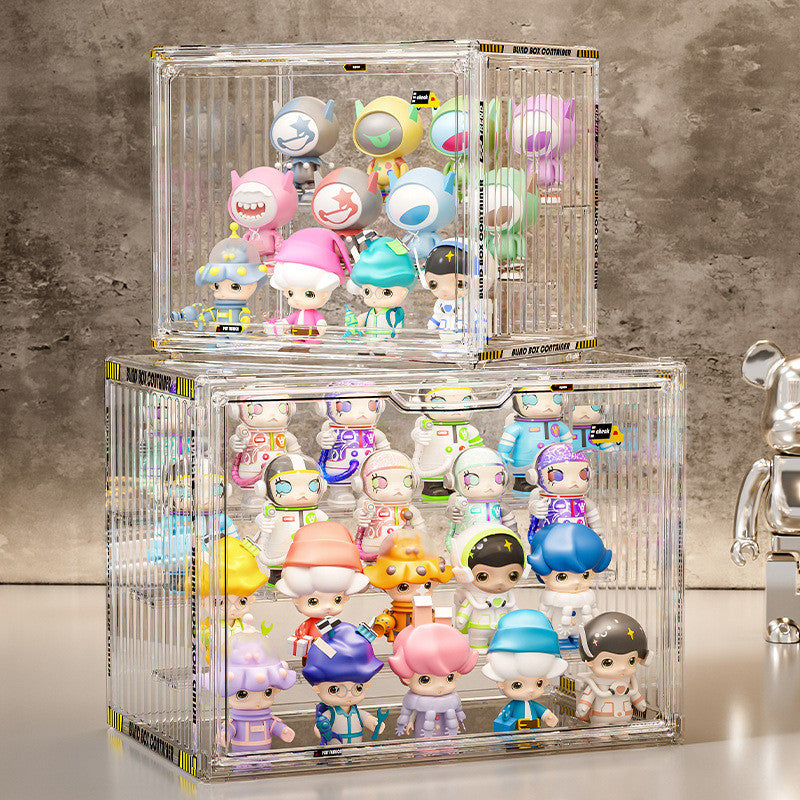 Shopclassy Blind box display storage figure large-capacity transparent acrylic container bubble mart display box cabinet