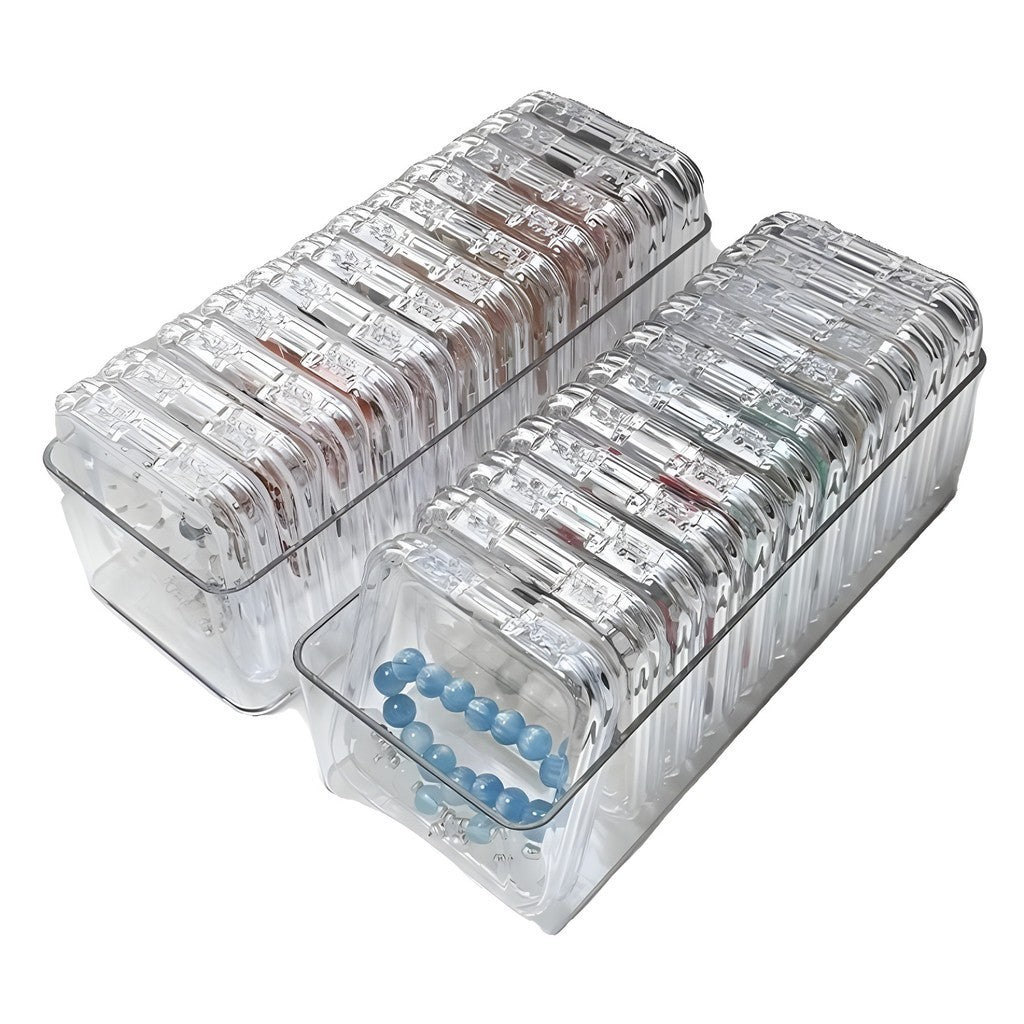 Shopclassyshop Transparent acrylic jewelry crystal Bracelet Box organizer storage anti-oxidation