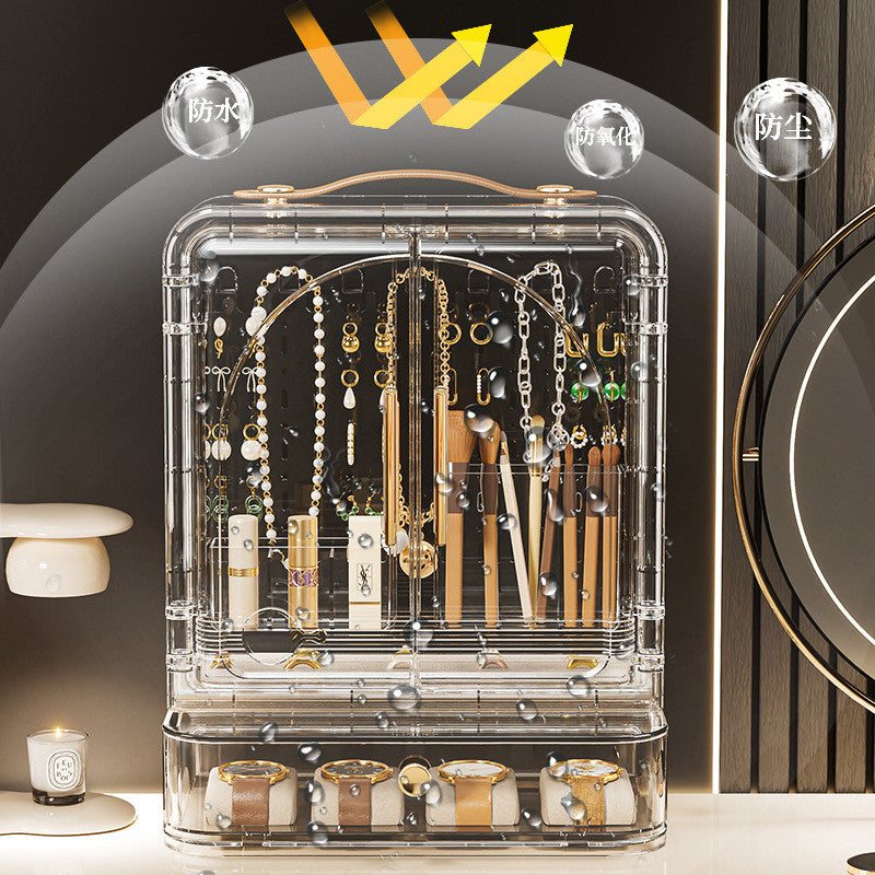 Shopclassyshop Home Portable jewelry organizer display box with large capacity for watches earrings earings rings