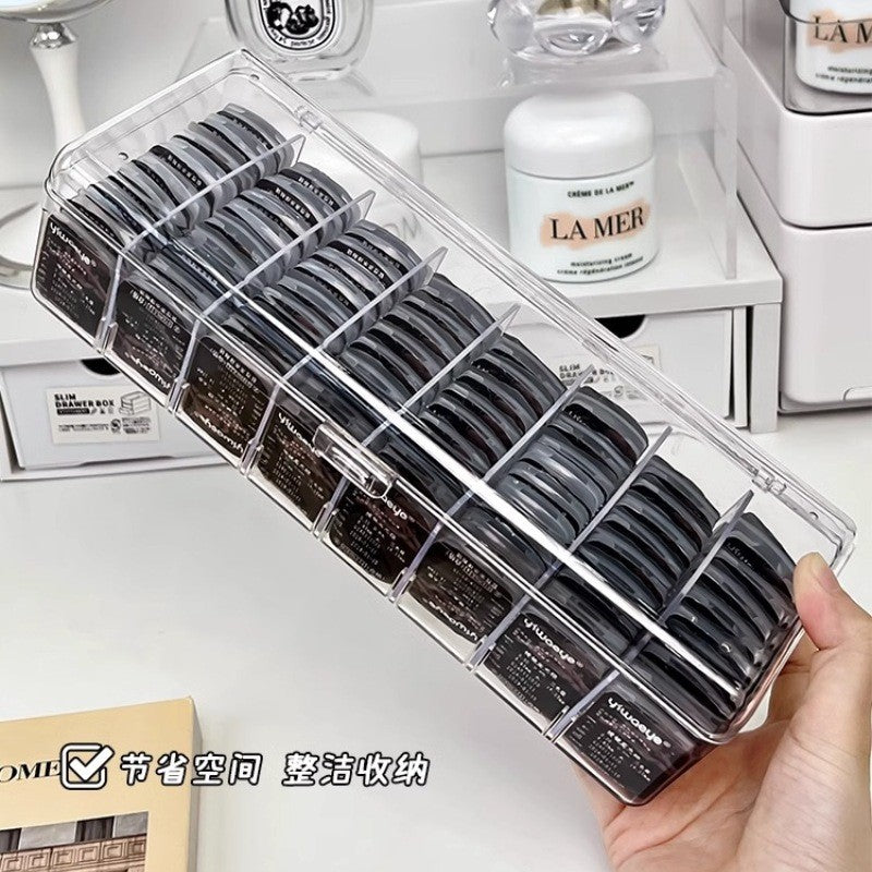 Shopclassyshop Acrylic PET Flip-cover partition daily disposable colored contact lens storage box