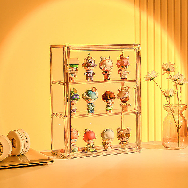 ShopClassy Bubble Mart blind box Organizer display storage box wall-mounted dustproof acrylic figure display box