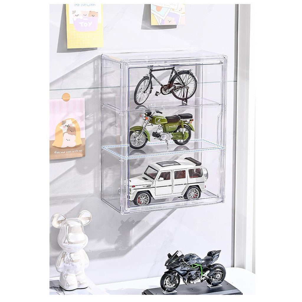 ShopClassy Bubble Mart blind box Organizer display storage box wall-mounted dustproof acrylic figure display box