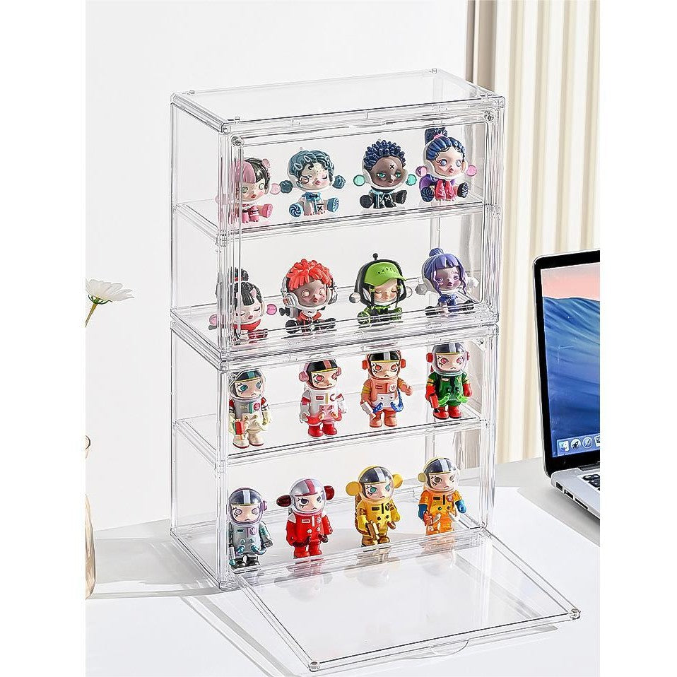 ShopClassy Bubble Mart blind box Organizer display storage box wall-mounted dustproof acrylic figure display box