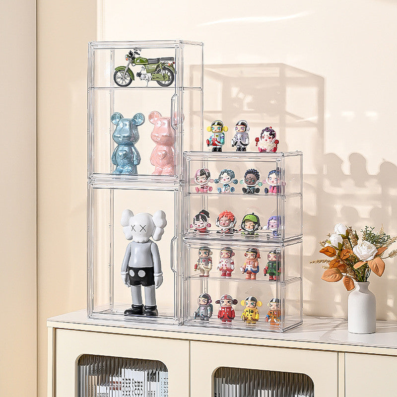 ShopClassy Bubble Mart blind box Organizer display storage box wall-mounted dustproof acrylic figure display box