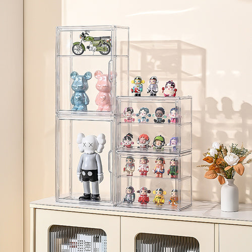 ShopClassy Bubble Mart blind box Organizer display storage box wall-mounted dustproof acrylic figure display box