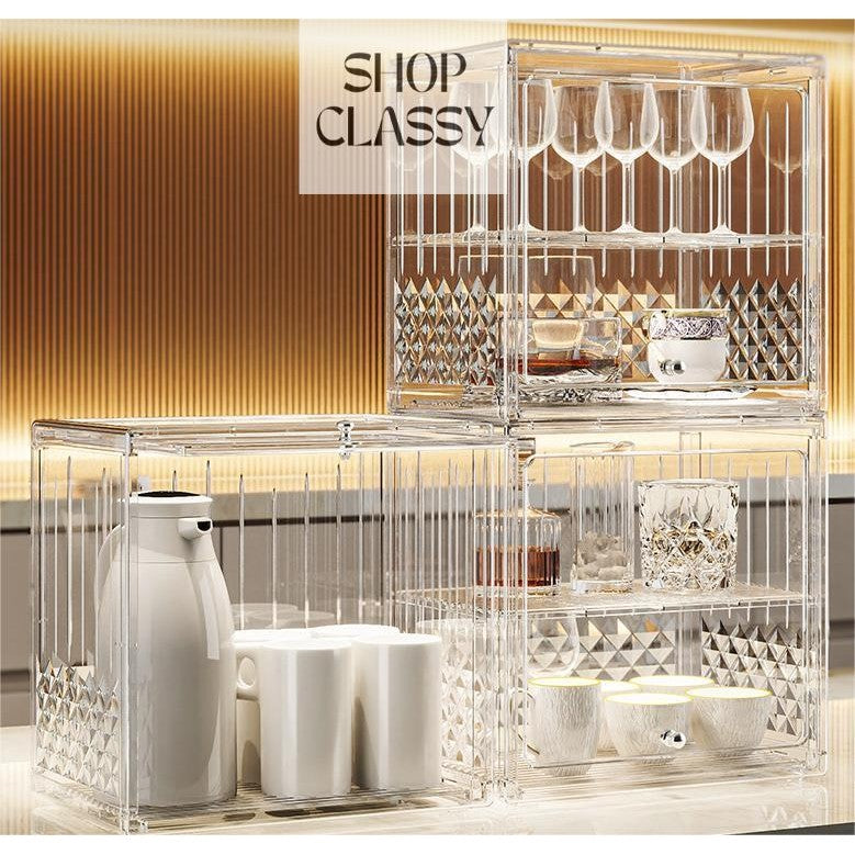 Shopclassyshop Teacups coffee cup wine cups water mug moisture-proof drop-proof and insect-proof Organizer storage boxes