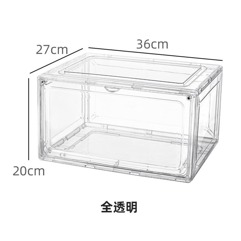 Shopclassyshop shoe/Bag Box stackable acrylic pro magnetic handbags display cabinet dust-proof stackable