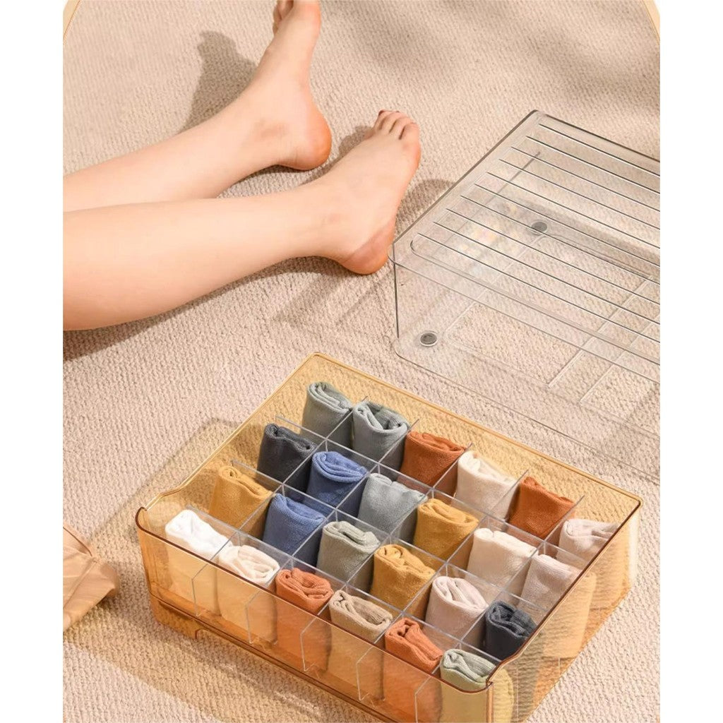 Shopclassyshop drawer-type stackable Underwear storage box household personal drawer organizer wardrobe box