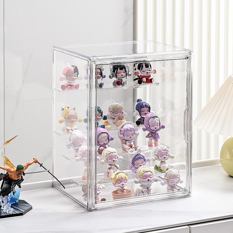 Shopclassyshop Transparent Acrylic Stand blind storage display box acrylic ornaments storage box figure display cabinet