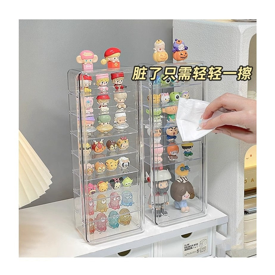Shopclassyshop Acrylic Dust-proof mini figure blind box organizer shelf desktop small sprout grain storage diaplay box