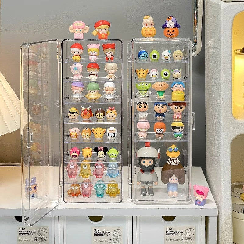 Shopclassyshop Acrylic Dust-proof mini figure blind box organizer shelf desktop small sprout grain storage diaplay box