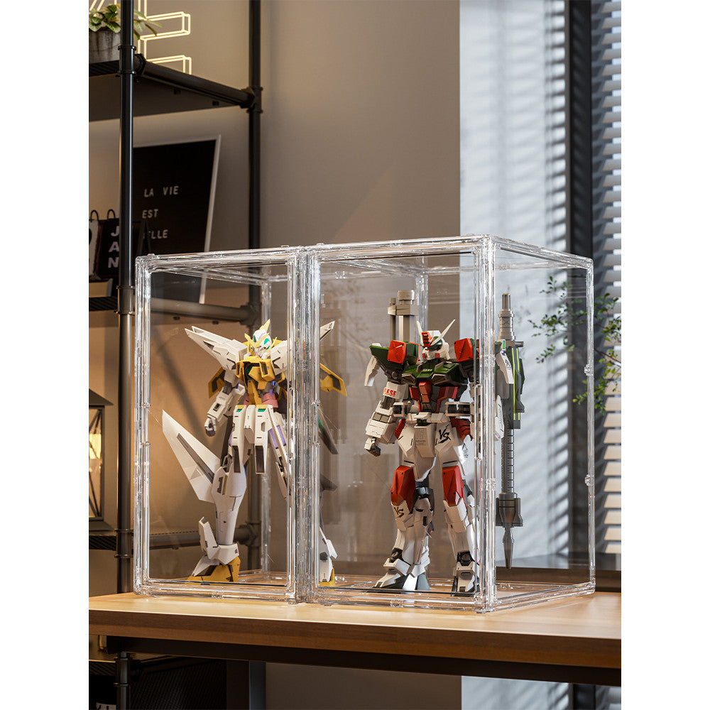 Shopclassyshop Acrylic Display Case Popmart Display Box Fit Mega Molly 400% Labubu Large Storage Box