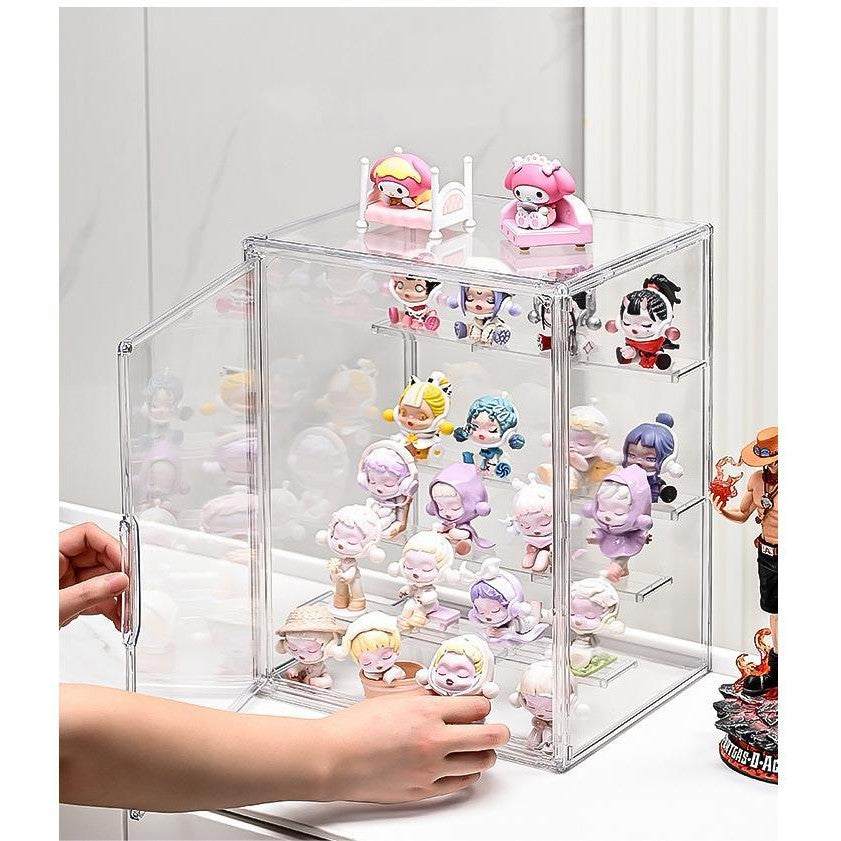 Shopclassyshop Transparent Acrylic Stand blind storage display box acrylic ornaments storage box figure display cabinet