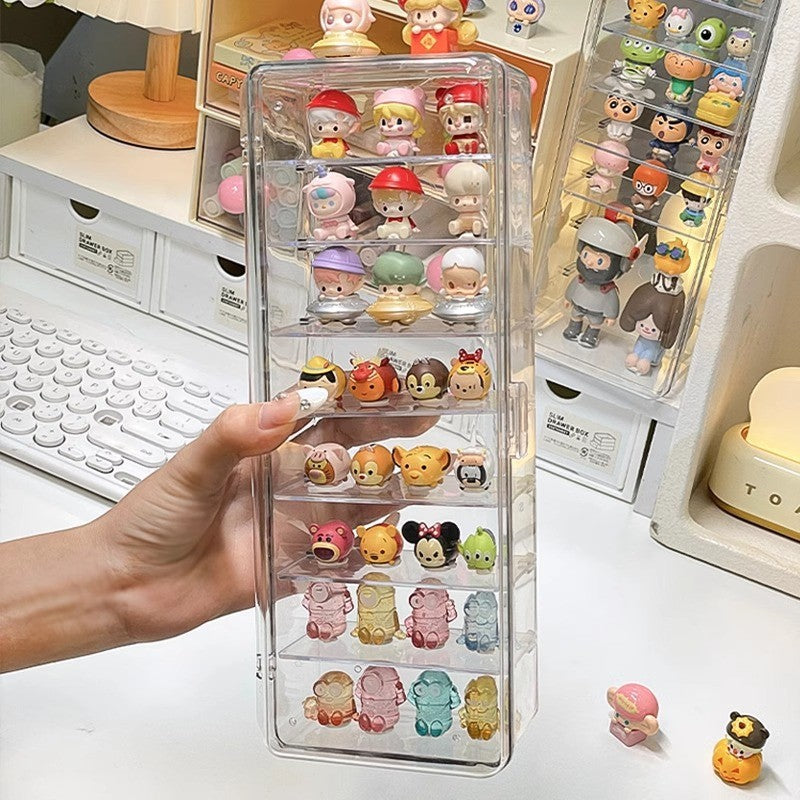 Shopclassyshop Acrylic Dust-proof mini figure blind box organizer shelf desktop small sprout grain storage diaplay box