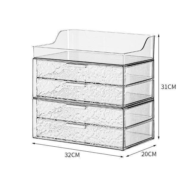 Shopclassyshop cosmetics organizer storage box home dormitory large capacity dressing table skin care product storage