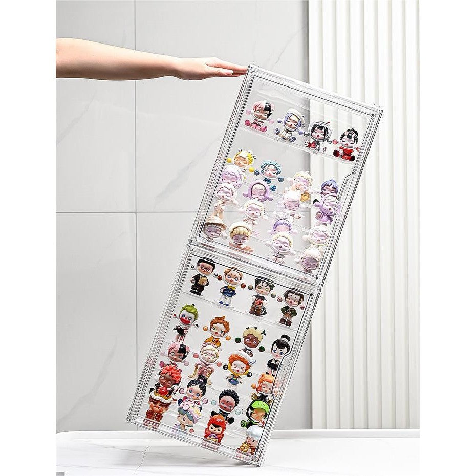 Shopclassyshop Transparent Acrylic Stand blind storage display box acrylic ornaments storage box figure display cabinet
