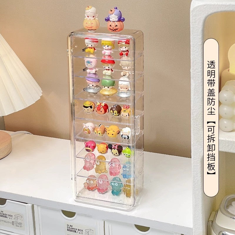 Shopclassyshop Acrylic Dust-proof mini figure blind box organizer shelf desktop small sprout grain storage diaplay box