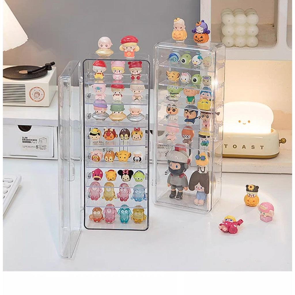 Shopclassyshop Acrylic Dust-proof mini figure blind box organizer shelf desktop small sprout grain storage diaplay box