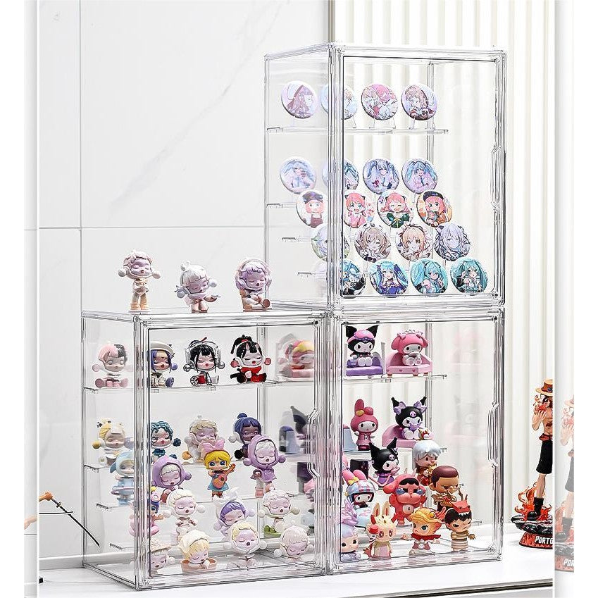 Shopclassyshop Transparent Acrylic Stand blind storage display box acrylic ornaments storage box figure display cabinet