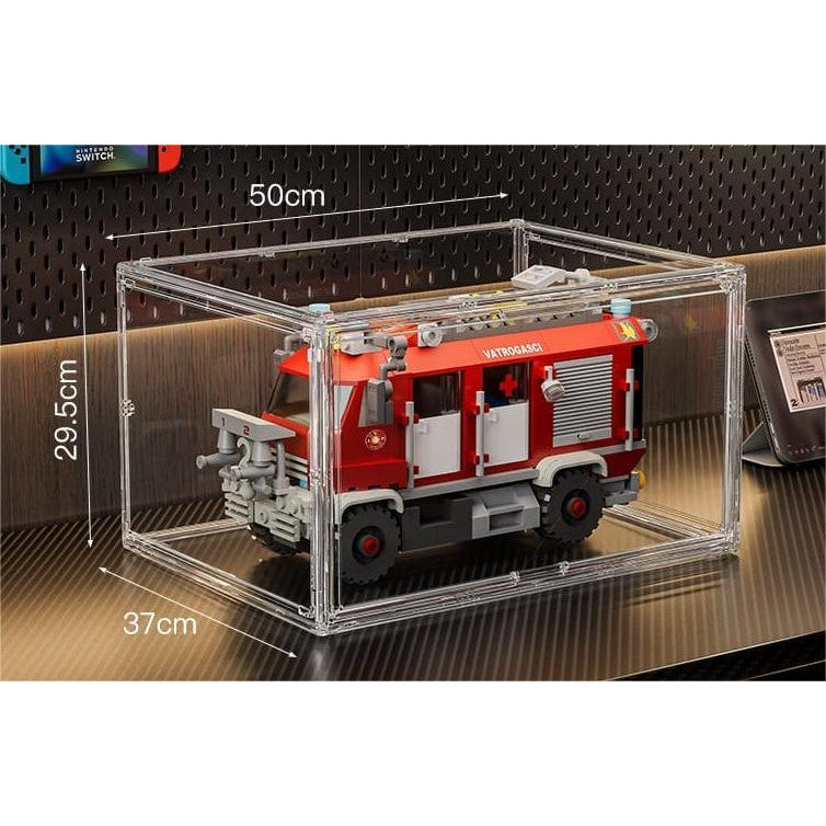 Shopclassyshop 1:12 Toy Car Organizer Display Case Dustproof Storage Box Acrylic Model Transparent