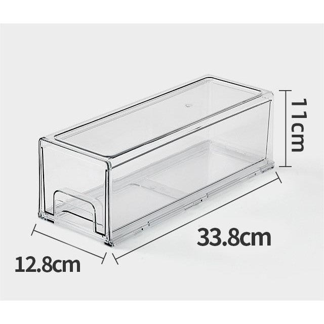 Shopclassyshop Acrylic extra large cosmetics stackable drawer organizer storage box luxury dustproof