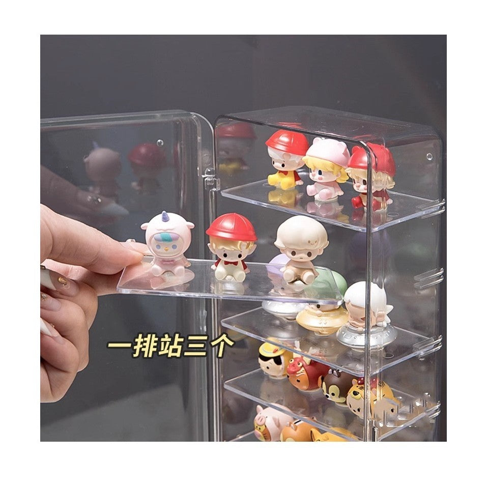 Shopclassyshop Acrylic Dust-proof mini figure blind box organizer shelf desktop small sprout grain storage diaplay box