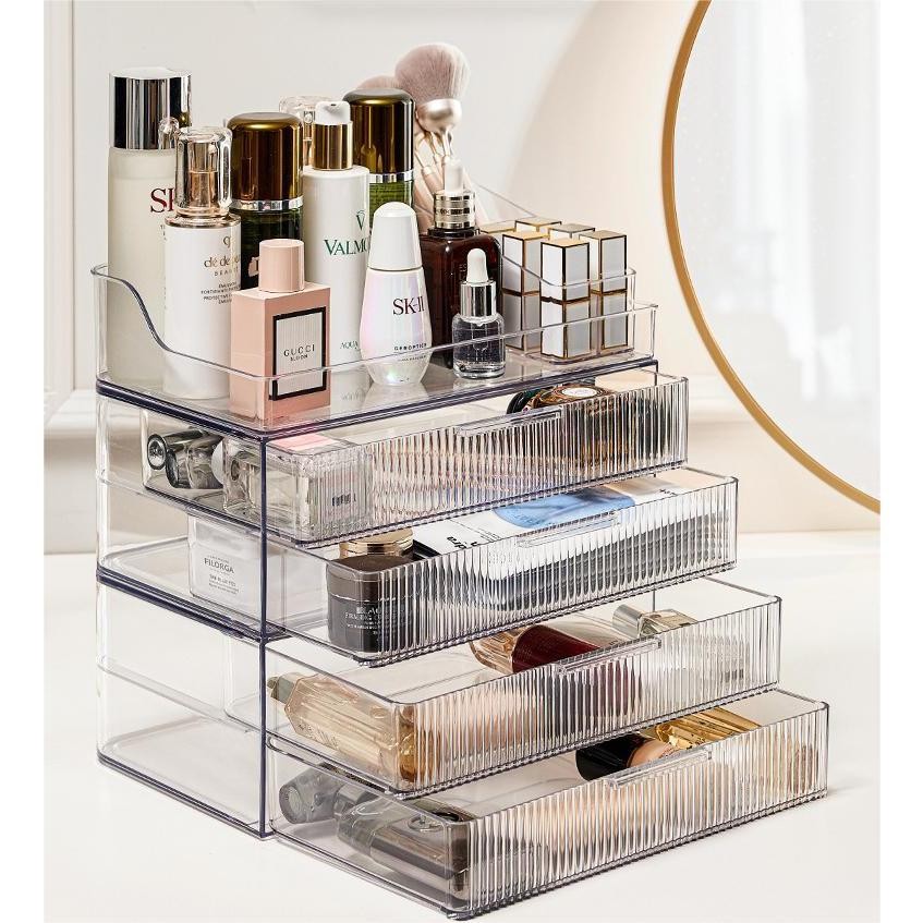 Shopclassyshop cosmetics organizer storage box home dormitory large capacity dressing table skin care product storage