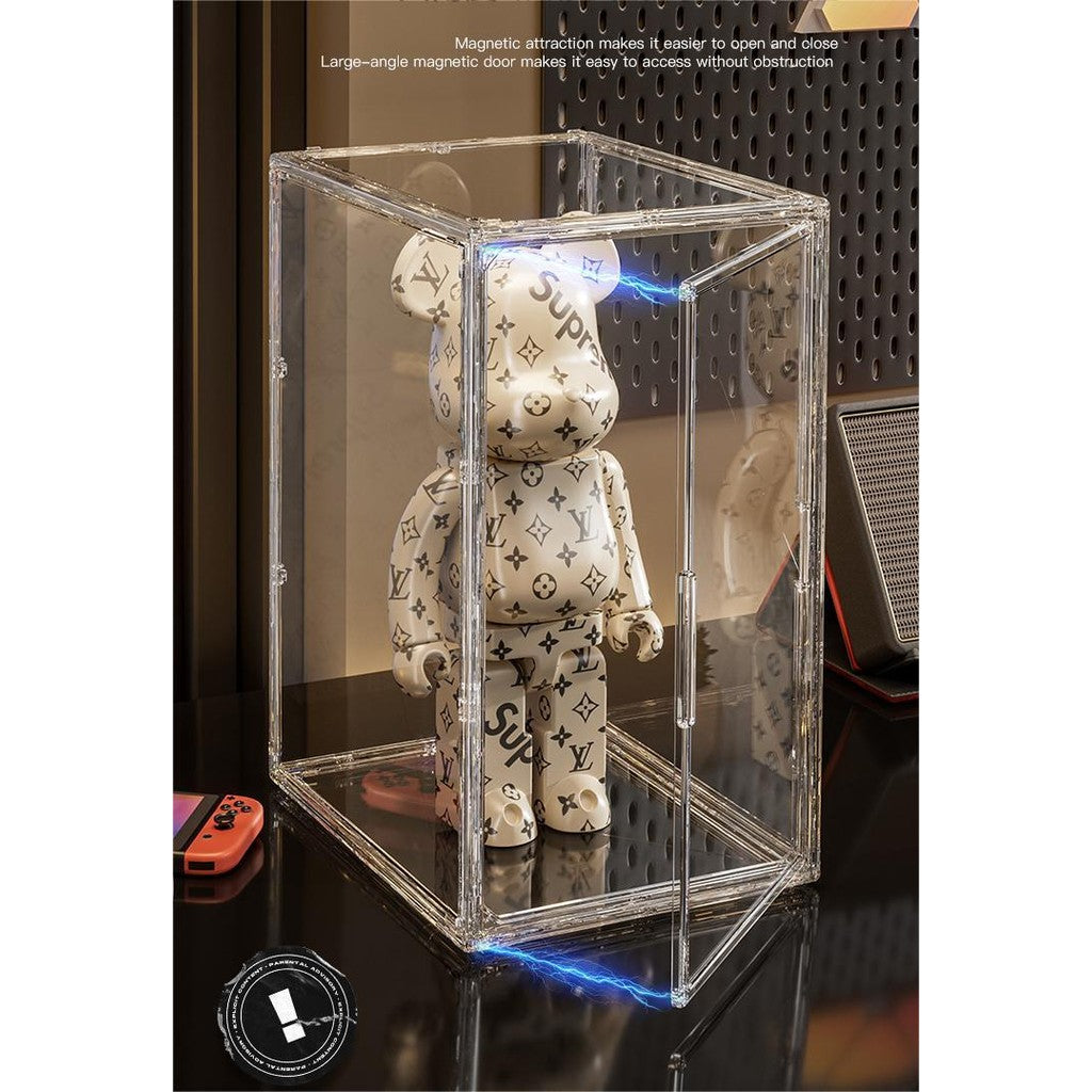 Shopclassyshop Acrylic Display Case Popmart Display Box Fit Mega Molly 400% Labubu Large Storage Box