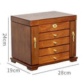 Shopclassyshop Solid Imported pine wood jewelry organizer box with full lock capacity multifunctional jewelry box