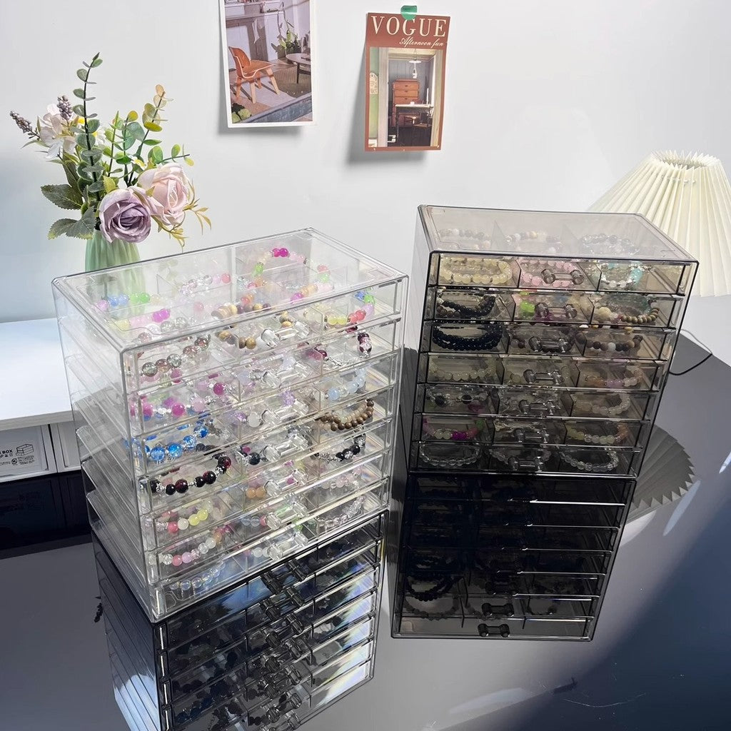 Shopclassyshop 7 Layer Bracelet Storage Box Drawer Type Anti-Dust High-End Exquisite Special Jewelry Crystal Display