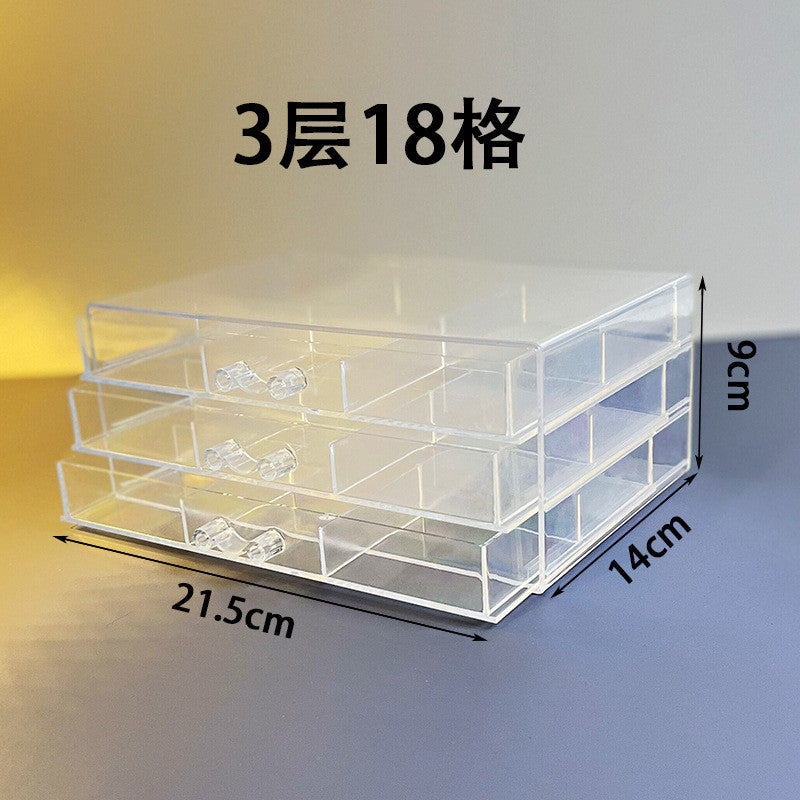 jewelry earring rings Bracelet Storage Multi-Layer Storage Box Transparent Drawer Jewelry organizer Box