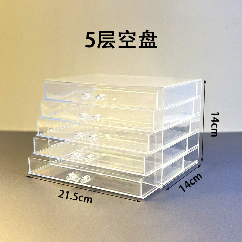 jewelry earring rings Bracelet Storage Multi-Layer Storage Box Transparent Drawer Jewelry organizer Box