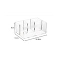 Shopclassyshop Transparent Acrylic Desktop  4 Slots Brush holder organizer Pen Holder Advanced Stationery Storage Box