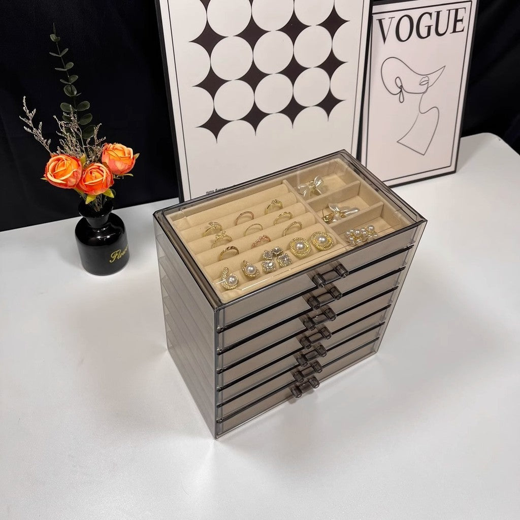 ShopClassyshop 7 layer PET drawerJewelry storage box jewelry organizer necklace earrings ring display stackable box