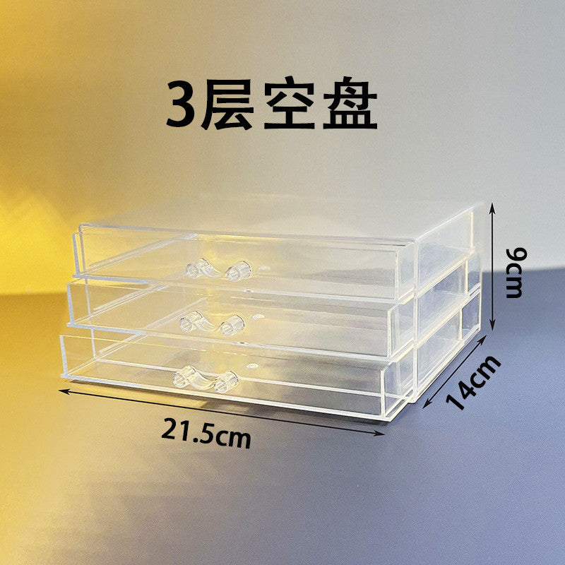 jewelry earring rings Bracelet Storage Multi-Layer Storage Box Transparent Drawer Jewelry organizer Box