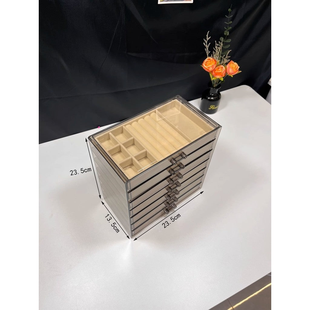 ShopClassyshop 7 layer PET drawerJewelry storage box jewelry organizer necklace earrings ring display stackable box