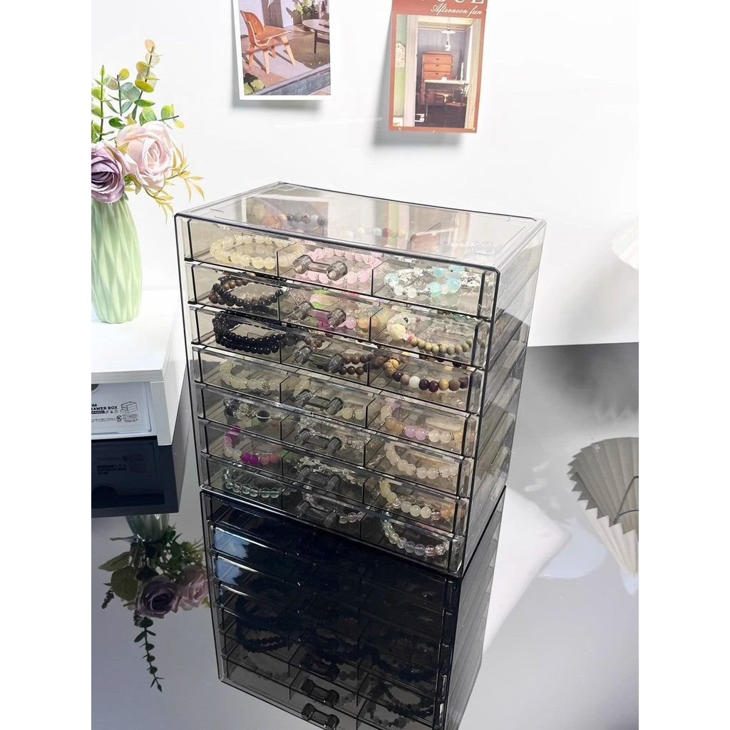 Shopclassyshop 7 Layer Bracelet Storage Box Drawer Type Anti-Dust High-End Exquisite Special Jewelry Crystal Display