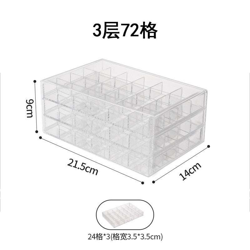 jewelry earring rings Bracelet Storage Multi-Layer Storage Box Transparent Drawer Jewelry organizer Box